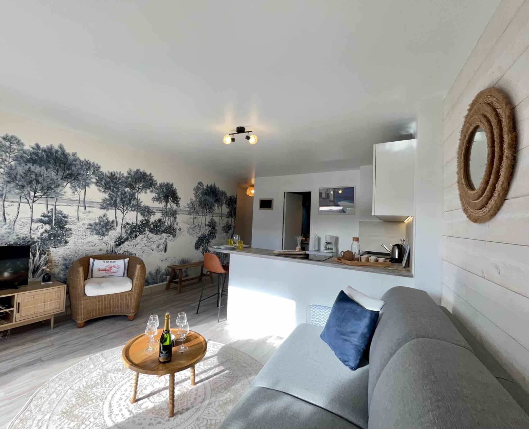 Le Nid Douillet, Studio Avec Terrasse Et Parking A 400M Des Plages 拉莫尔海滩 外观 照片