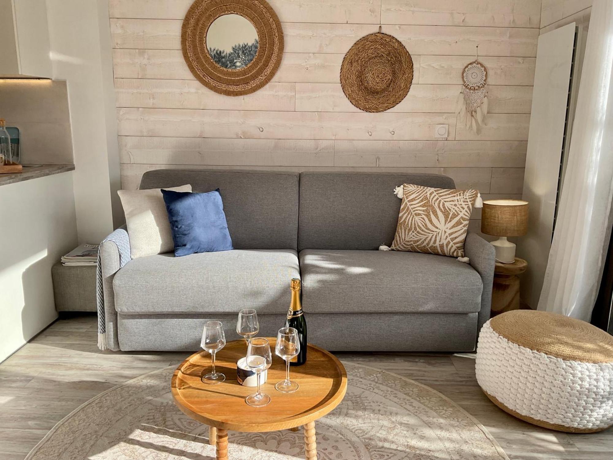 Le Nid Douillet, Studio Avec Terrasse Et Parking A 400M Des Plages 拉莫尔海滩 外观 照片